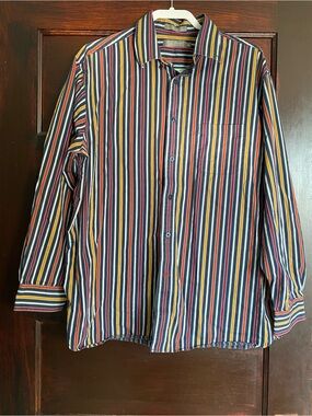 Daniel Cremieux Signature Collection Striped Button Down - Size XL